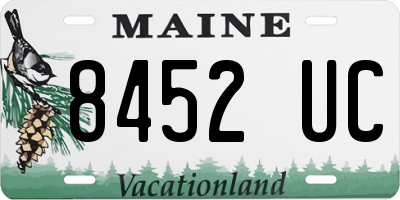 ME license plate 8452UC