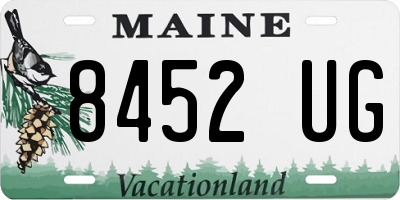ME license plate 8452UG