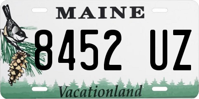 ME license plate 8452UZ