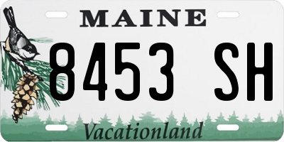 ME license plate 8453SH