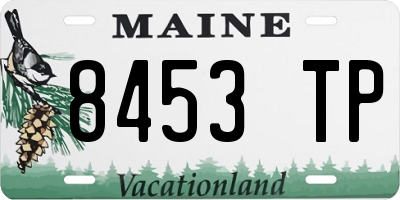 ME license plate 8453TP