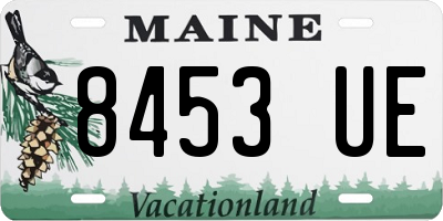 ME license plate 8453UE