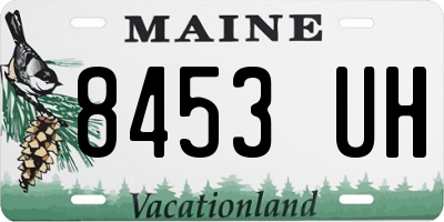 ME license plate 8453UH