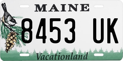 ME license plate 8453UK