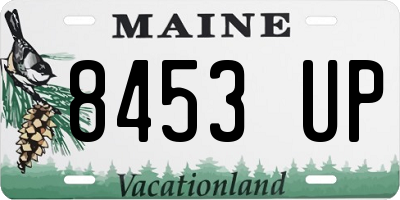 ME license plate 8453UP
