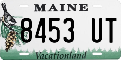ME license plate 8453UT