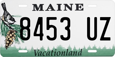 ME license plate 8453UZ