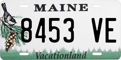 ME license plate 8453VE