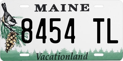 ME license plate 8454TL