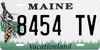 ME license plate 8454TV