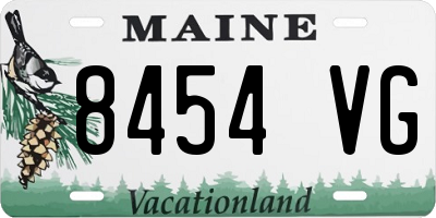 ME license plate 8454VG