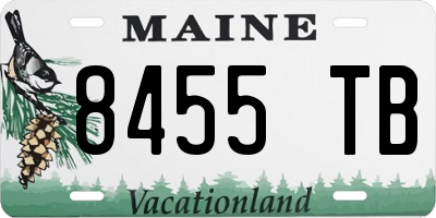 ME license plate 8455TB