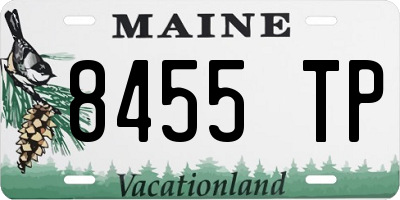 ME license plate 8455TP