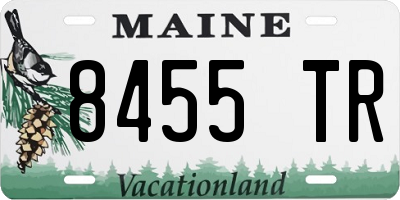 ME license plate 8455TR