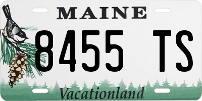 ME license plate 8455TS