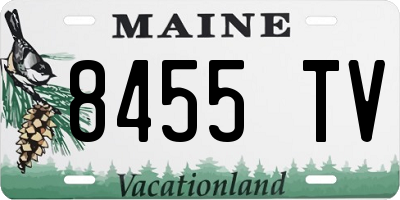 ME license plate 8455TV