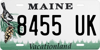 ME license plate 8455UK