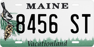 ME license plate 8456ST