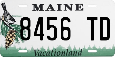 ME license plate 8456TD