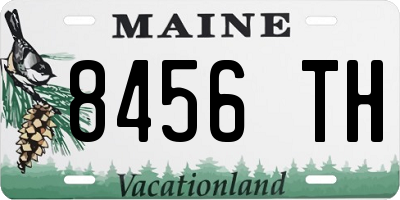 ME license plate 8456TH