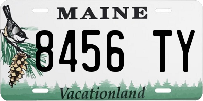 ME license plate 8456TY
