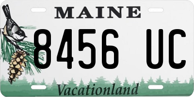 ME license plate 8456UC