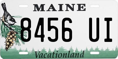 ME license plate 8456UI