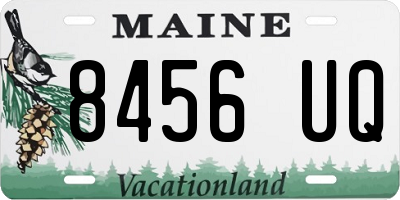 ME license plate 8456UQ