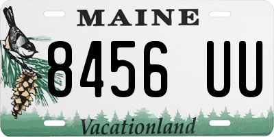 ME license plate 8456UU