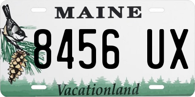 ME license plate 8456UX
