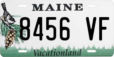 ME license plate 8456VF