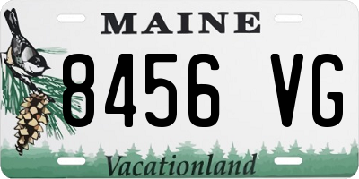 ME license plate 8456VG