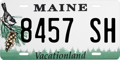 ME license plate 8457SH