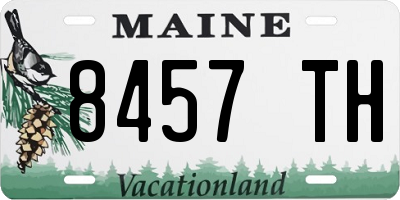 ME license plate 8457TH