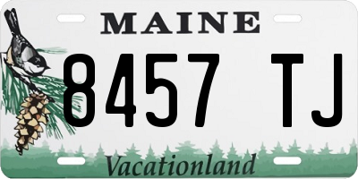 ME license plate 8457TJ