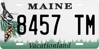 ME license plate 8457TM