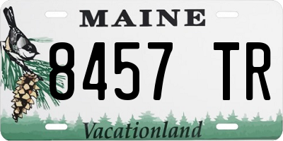 ME license plate 8457TR