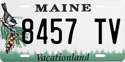 ME license plate 8457TV