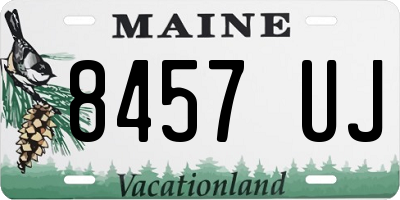 ME license plate 8457UJ