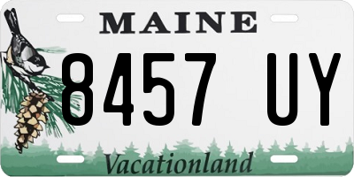 ME license plate 8457UY