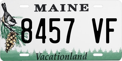 ME license plate 8457VF