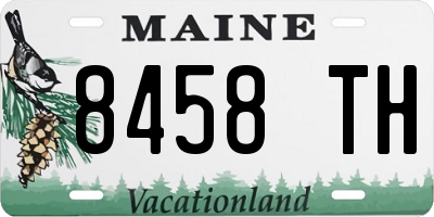ME license plate 8458TH