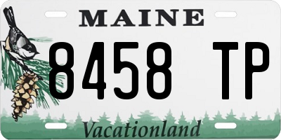 ME license plate 8458TP
