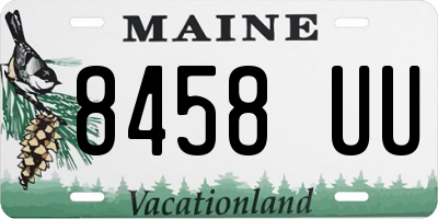 ME license plate 8458UU