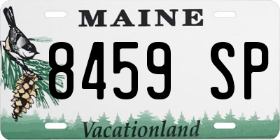 ME license plate 8459SP