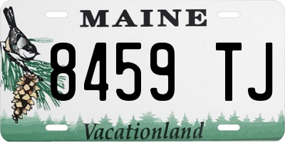 ME license plate 8459TJ