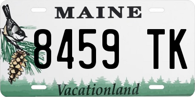 ME license plate 8459TK