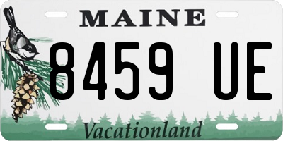 ME license plate 8459UE