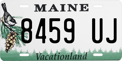 ME license plate 8459UJ