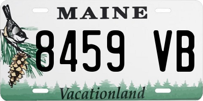 ME license plate 8459VB